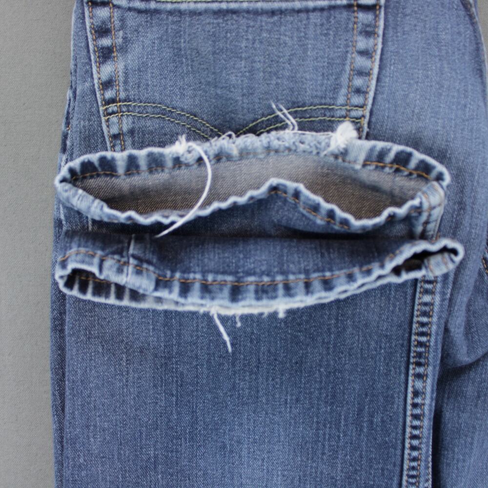 Levis 514 Jeans Distressed Straight Leg Mens 36x32 Blue - Picture 11 of 11